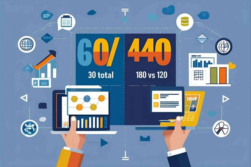 What is 60/40 with 300 as the 60