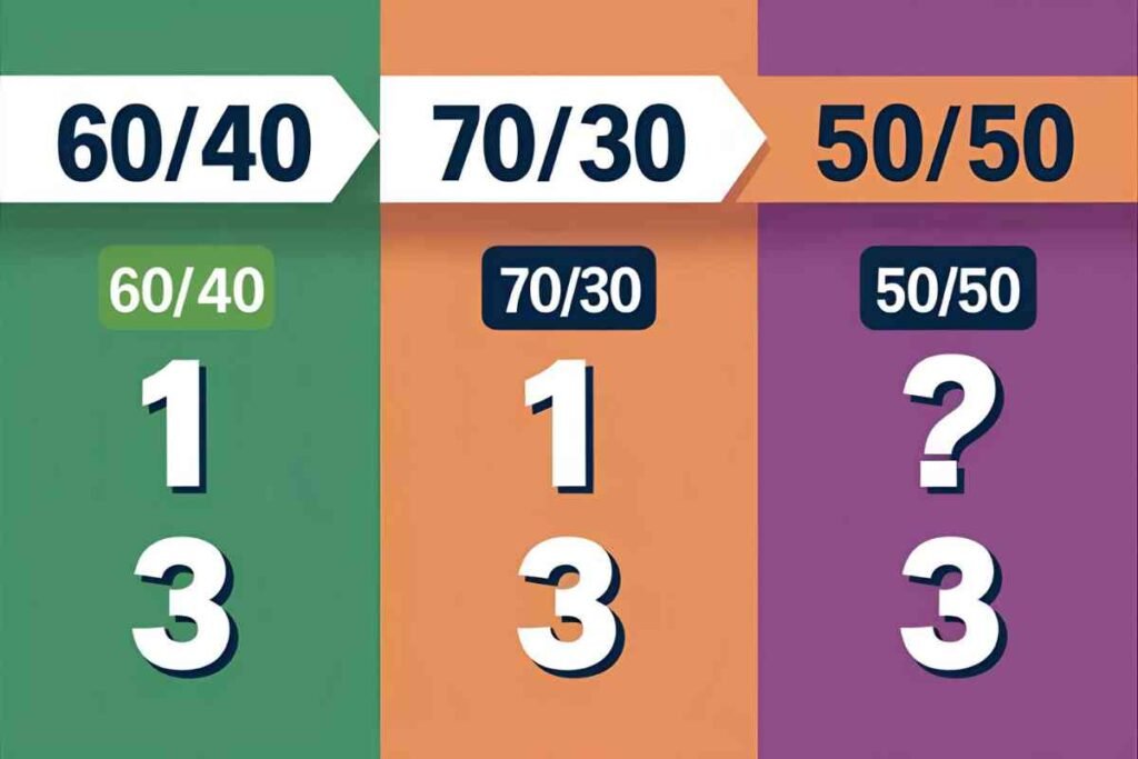 What is 60/40 with 300 as the 60